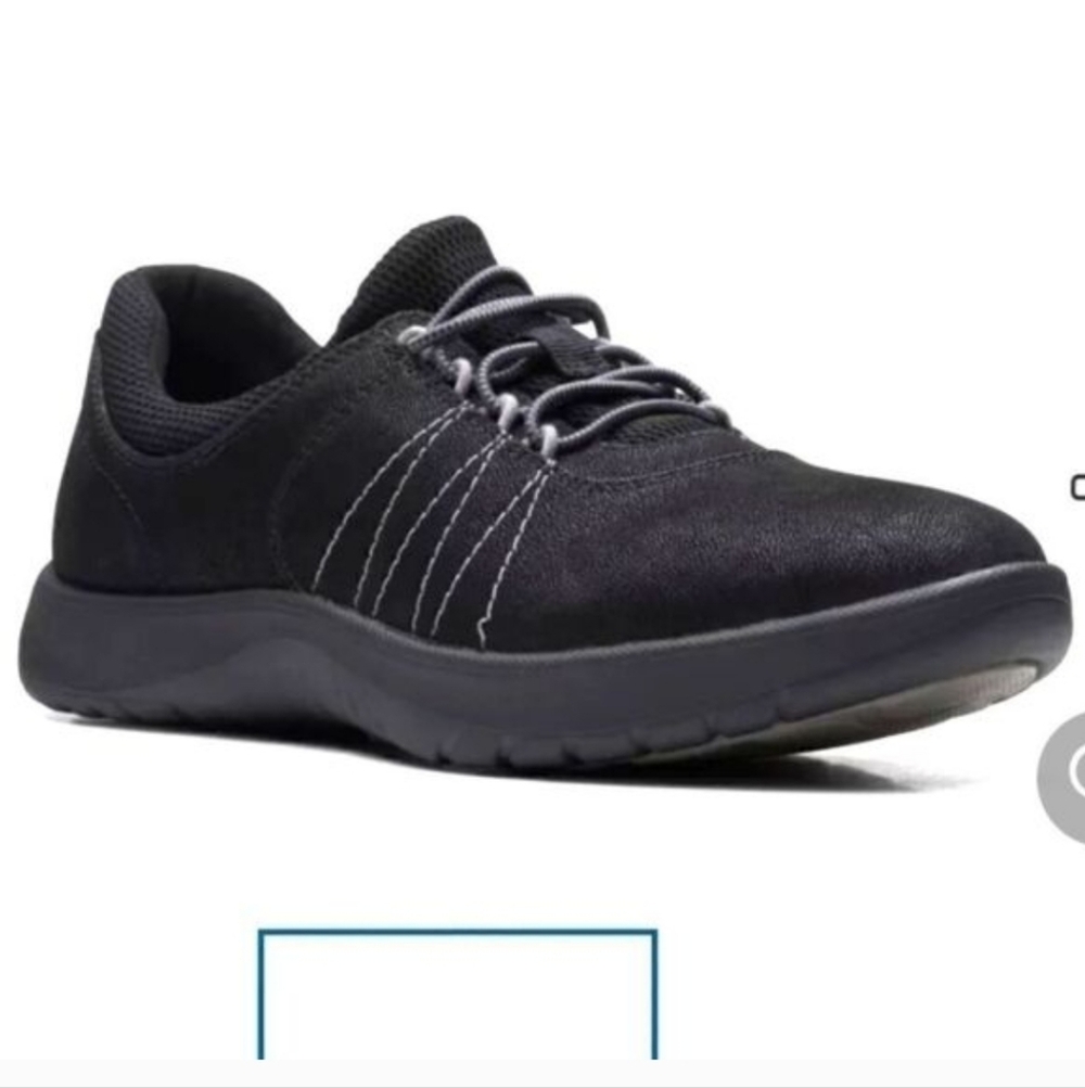 Clarks Black Womens Sneakers